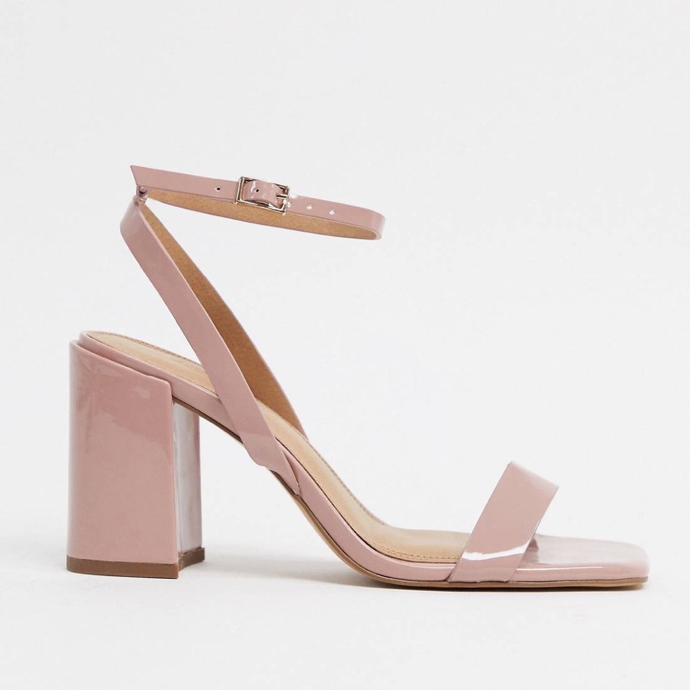ASOS Havana Barely There Block Heeled Sandals